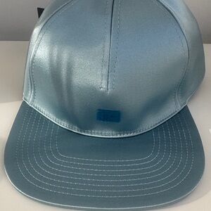 Tom Ford Sky Blue Satin Baseball Cap